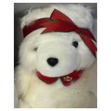 Vintage 1986 and 1987 Santa Bears and Original Bag