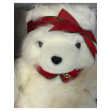 Vintage 1986 and 1987 Santa Bears and Original Bag