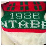 Vintage 1986 and 1987 Santa Bears and Original Bag