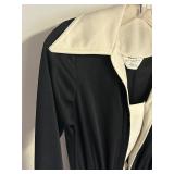 Vintage JC Penny Fashions Pantsuit Black and Off White Size Medium