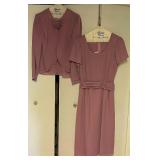 Two Piece Vintage Miss Elliette Dress and Jacket Size 8