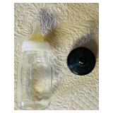 Vintage Oil Cloth Doll Carriage Circa 1910 / Antique Victorian Baby Carriage with Black Fabric Cover