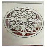 Pretty White Petite Table and Wall Hanging