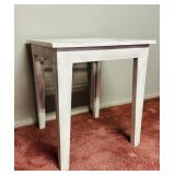 Pretty White Petite Table and Wall Hanging