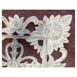 Pretty White Petite Table and Wall Hanging