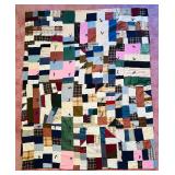 Vintage Handmade Crazy Quilt