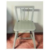 Small Childs Chair Painted Gray