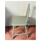 Small Childs Chair Painted Gray