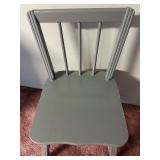 Small Childs Chair Painted Gray