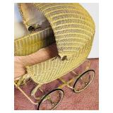 Vintage Lloyd Loom Wicker Baby or Doll Carriage 1920s  - 1930s