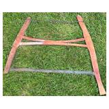Antique Wooden Buck Saw