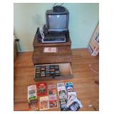 Vintage Entertainment Set with Atari 2600, Emerson TV, and Accessories