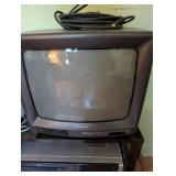 Vintage Entertainment Set with Atari 2600, Emerson TV, and Accessories