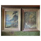 Collection of 3 Framed Landscape Artworks incl Claude Monet