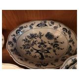 Blue Danube Porcelain Serving Bowl Set with Floral Designs