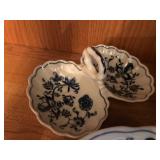 Blue Danube Porcelain Serving Bowl Set with Floral Designs
