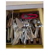 Collection of Stainless Steel Cutlery Set with Can Opener