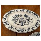 Set of 2 Blue Danube Design Platter and Charger / Chop Plate