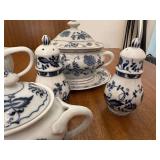 Blue Danube Tea and Coffee Set with Floral Pattern