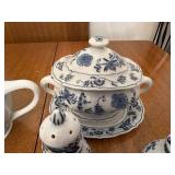 Blue Danube Tea and Coffee Set with Floral Pattern