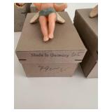 Collection of Vintage German Wax Angel Ornaments