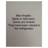 Collection of Vintage German Wax Angel Ornaments