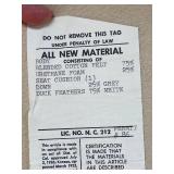 Vintage Gold Floral Upholstery Sofa with Wood Frame