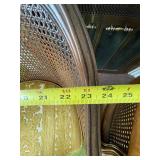 Set of 2 Vintage Cane Back Armchairs with Upholstered Cushions