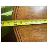 Vintage Fleming Walnut Lamp Table with Ornate Carved Legs