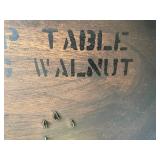 Vintage Fleming Walnut Lamp Table with Ornate Carved Legs