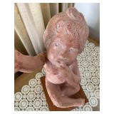 Austin Productions 1960s Figurative Sculpture of Child with Hand Raised