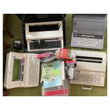 Lot of 4 Vintage Electric Typewriters and Word Processors incl Brother Desktop Publisher