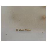 Mid-Century Modern Fred Press Glass Tray with Fish Design