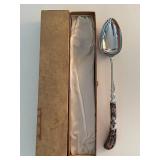 Imari Pattern Handle & English Stainless Steel Spoon with Box