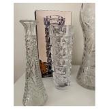 Lot of Glass Vases and a Decanter