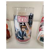 Set of 6 Collector Glasses Including Star Wars & Captain Crook