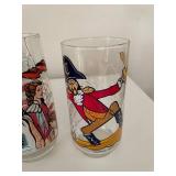 Set of 6 Collector Glasses Including Star Wars & Captain Crook