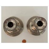 Pair of Sterling Weighted Reinforced Candle Holders