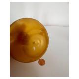 Set of 2 Hand Blown Art Glass Decanters incl. Amberina by Rainbow