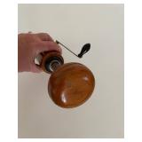 Vintage Hand-Cranked Wooden Massager