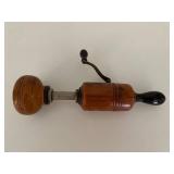 Vintage Hand-Cranked Wooden Massager
