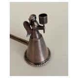 Mexican Sterling Silver Candle Snuffer with Figural Angel Motif