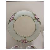 Collection of Floral Hand-Painted Porcelain Dishes - 24 Pieces