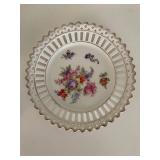 Collection of Floral Hand-Painted Porcelain Dishes - 24 Pieces