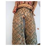 Vintage Mexican Straw Man Woven Sculpture