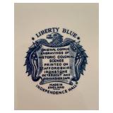 Lot of 6 Blue and White Staffordshire Plates with Colonial Scenes