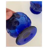 Set of 16 Vintage Blue Glassware Collection