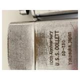 Lot of 4 Vintage Metal Lighters Including Zippo and U.S.S. Collett Anniversary