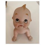 Collection of 14 Vintage Ceramic Figurines and Framed Art