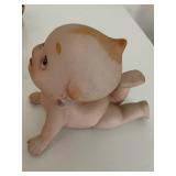 Collection of 14 Vintage Ceramic Figurines and Framed Art